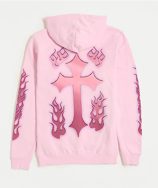 Ninth Hall Dog Tag Pink Hoodie