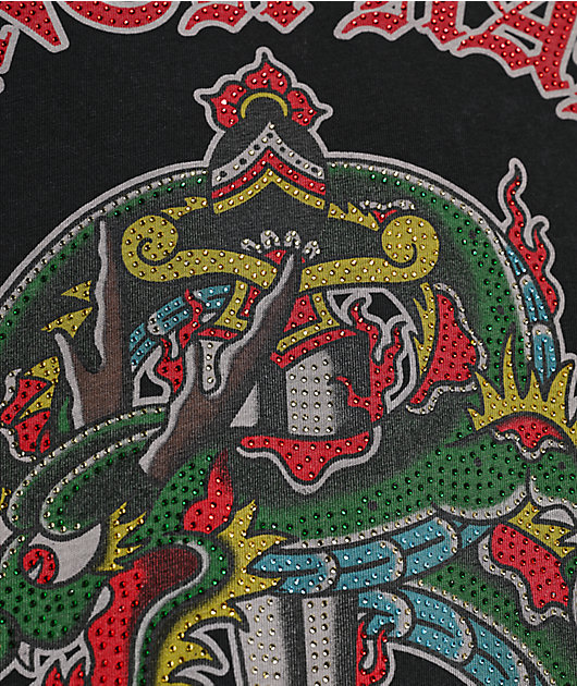 Ninth Hall Dragon Fire Charcoal Wash Boxy T-Shirt