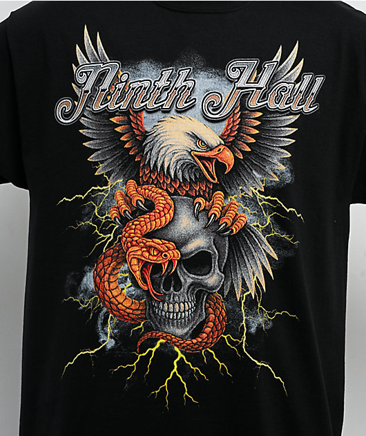 Ninth Hall Eagle Rock Black T-Shirt | Zumiez