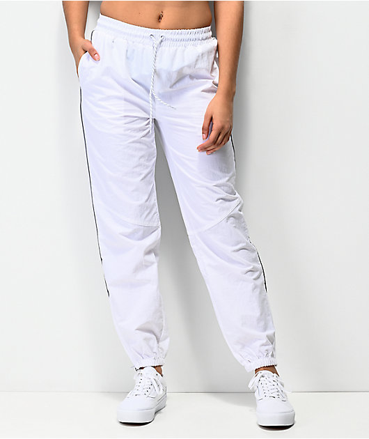 Hall pantalones de chándal blancos y reflectantes