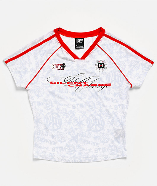 Ninth Hall Emerson White Crop Jersey | Zumiez