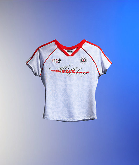 Ninth Hall Emerson White Crop Jersey | Zumiez