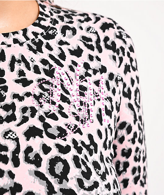 Ninth Hall Estie Pink Leopard Long Sleeve T-Shirt