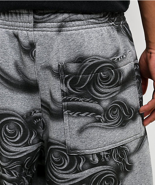Ninth Hall Etched Grey Baggy Sweatpants