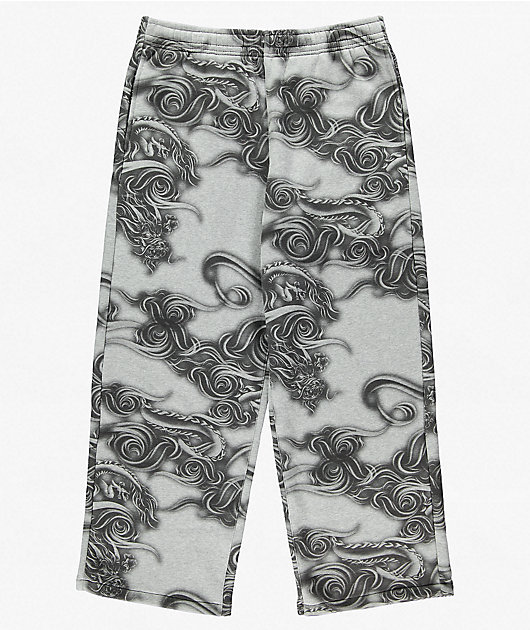 Ninth Hall Etched Grey Baggy Sweatpants