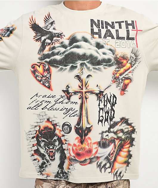 Ninth Hall Everything Is Fine Off White Long Sleeve T-Shirt