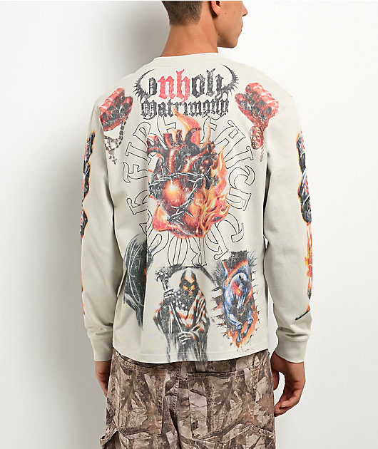 Ninth Hall Everything Is Fine Off White Long Sleeve T-Shirt