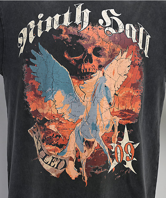 Ninth Hall Exiled Vintage Black Long Sleeve T-Shirt | Zumiez