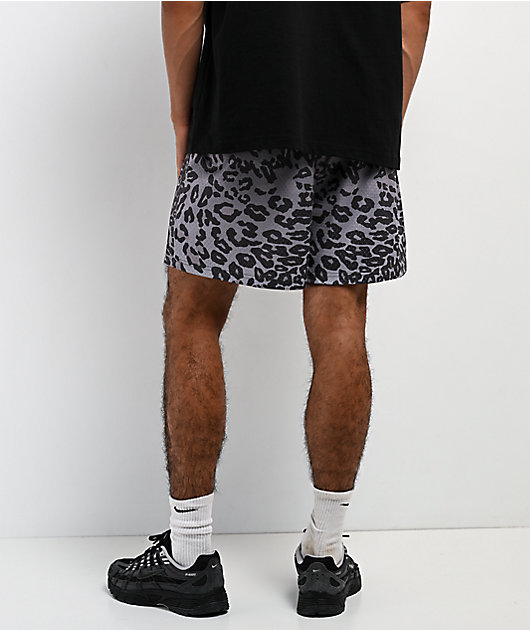 Ninth Hall Fade Leopard Grey Mesh Shorts