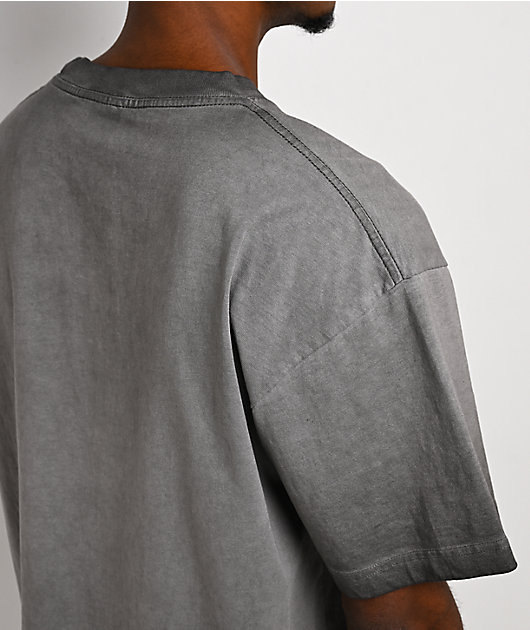 Ninth Hall Fallay Charcoal Grey Wash T-Shirt