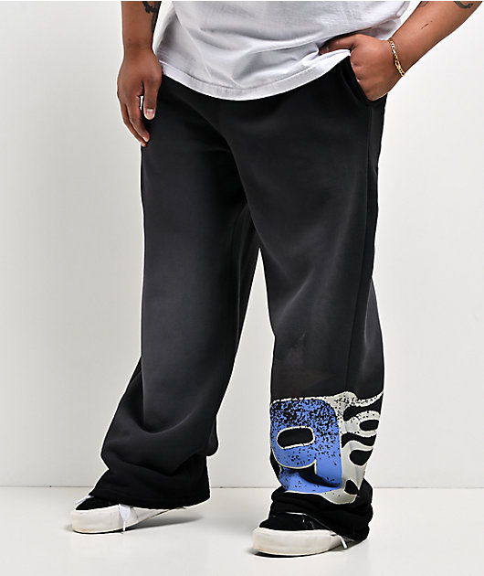 Ninth Hall False Start Grey Wash Baggy Sweatpants