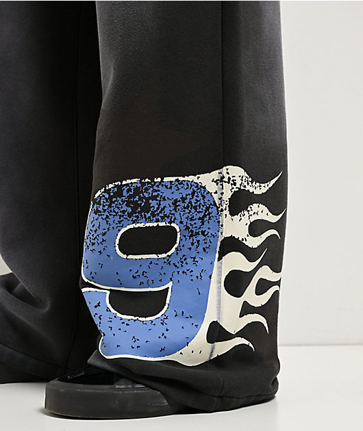 Ninth Hall False Start Grey Wash Baggy Sweatpants
