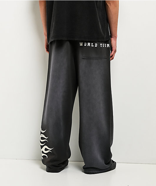 Ninth Hall False Start Grey Wash Baggy Sweatpants
