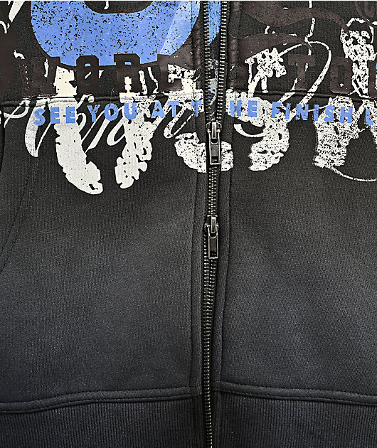 Ninth Hall False Start Grey Zip Hoodie