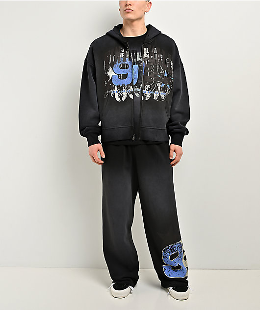 Ninth Hall False Start Grey Zip Hoodie