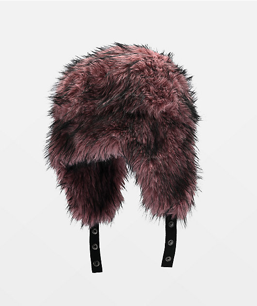 Ninth Hall Faux-Fur Pink Trapper Hat