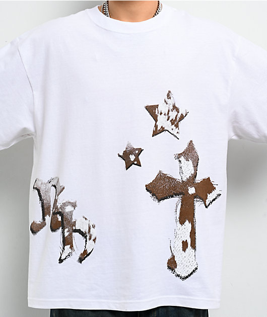 Ninth Hall Faux-NY Hair White T-Shirt | Zumiez