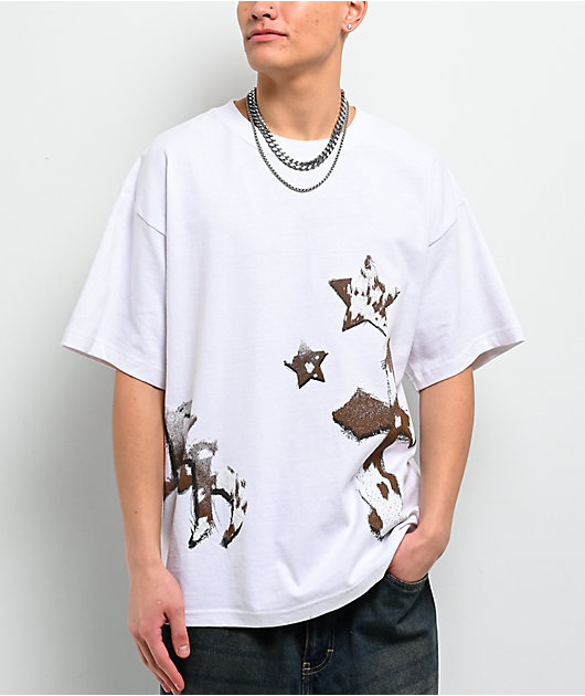 Ninth Hall Faux-NY Hair White T-Shirt | Zumiez