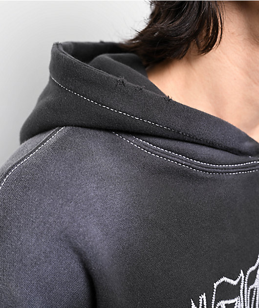 Ninth Hall Fein Black Wash Hoodie