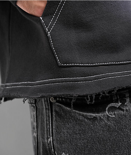 Ninth Hall Fein Black Wash Hoodie