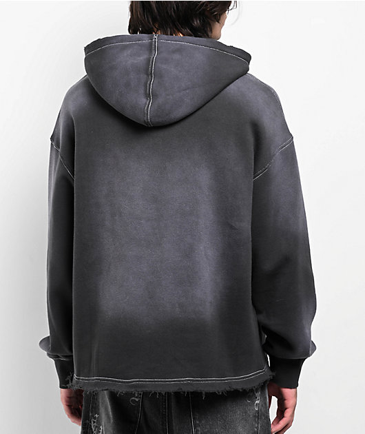 Ninth Hall Fein Black Wash Hoodie