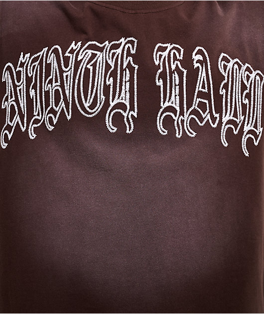 Ninth Hall Fein Brown Wash T-Shirt