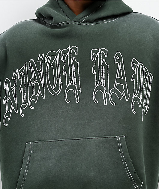 INHABITANT 【Logo Foodie】 GREEN Ssize TZ Logo Hoodie – Titan Zeus Knives