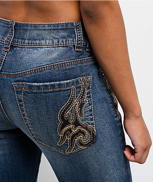 Ninth Hall Felicia Night Shade Blue Wash Skinny Jeans