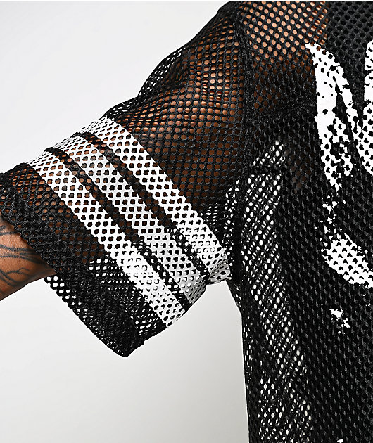 Ninth Hall Flock Black Crop Football Jersey