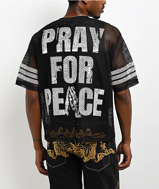 Ninth Hall Flock Black Crop Football Jersey