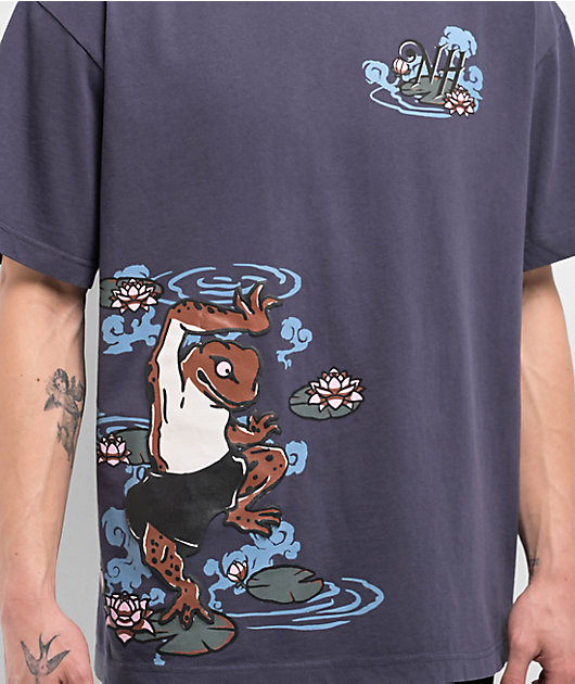 Ninth Hall Froggy Flash Navy T-Shirt | Zumiez