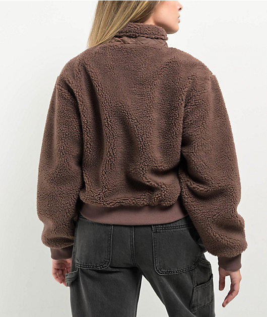 Ninth Hall Fundamentals Amory Deep Taupe Bomber Jacket | Zumiez