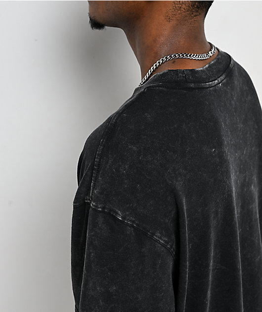 Ninth Hall Fundamentals Black Acid Wash 2fer T-Shirt