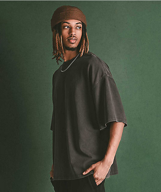 Ninth Hall Fundamentals Black Oversized T-Shirt | Zumiez