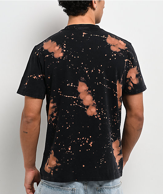 Ninth Hall Fundamentals Bleach Dye Black Wash Boxy T-Shirt