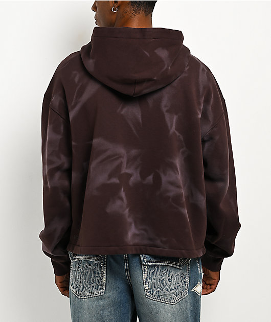 Ninth Hall Fundamentals Brown Wash Zip Hoodie