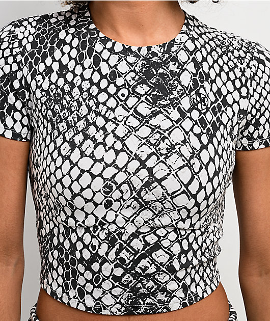 Ninth Hall Fundamentals Carina Snake Black & White T-Shirt