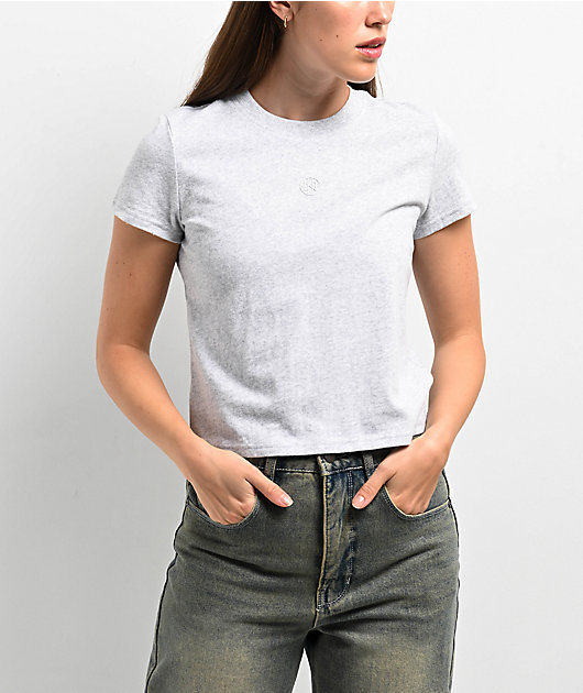 Ninth Hall Fundamentals 【 Futura Light Heather Grey Relaxed T-Shirt Women´s Grey 】 heather ヘザー 灰色 グレー Tシャツ レディースファッション トップス Tシャツ カットソー レディース 灰色 グレー Ninth Hall Fundamentals Futura Light Heather Grey Relaxed T
