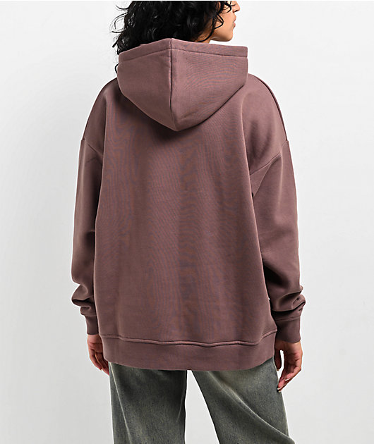 Ninth Hall Fundamentals Geena Deep Taupe Hoodie | Zumiez