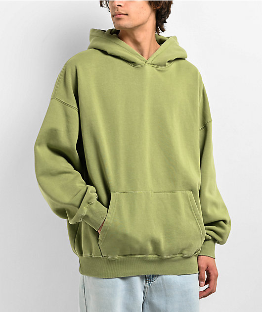 Ninth Hall Fundamentals Green Boxy Hoodie | Zumiez