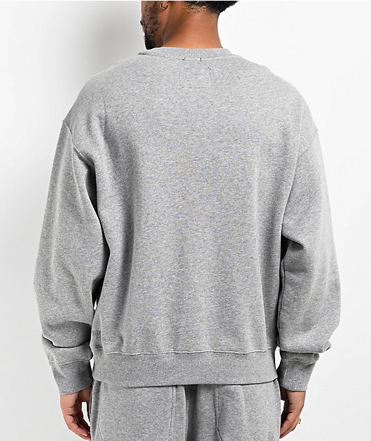 Ninth Hall Fundamentals Heather Grey Boxy Crewneck