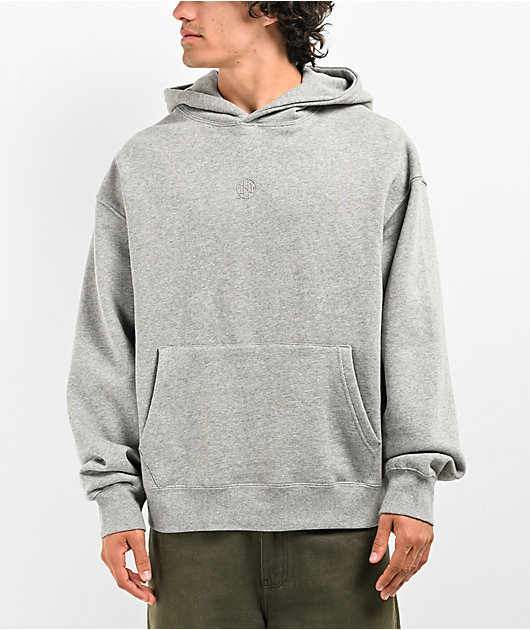 Ninth Hall Fundamentals Heather Grey Boxy Hoodie | Zumiez
