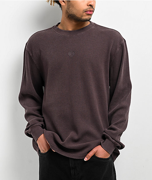 Ninth Hall Fundamentals Java Boxy Thermal Long Sleeve T-Shirt | Zumiez