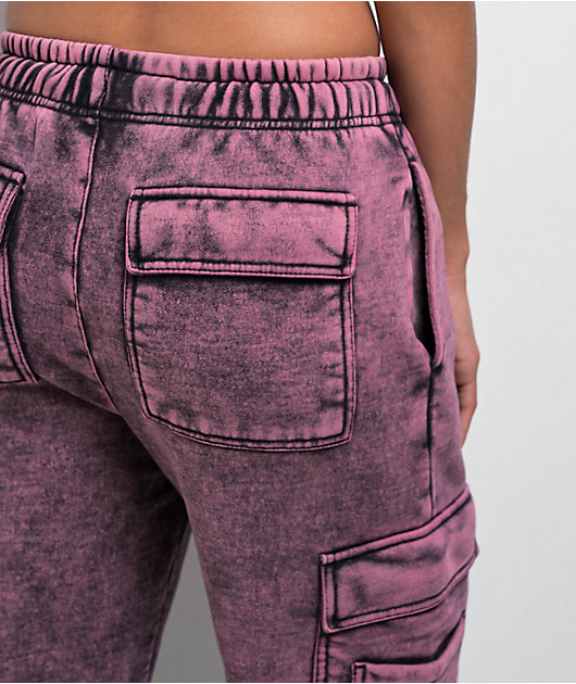 【HI FI FNK】Theme Washed Pants HaiZi XiHuan Men's Purple Hip Hop Streetwear Denim