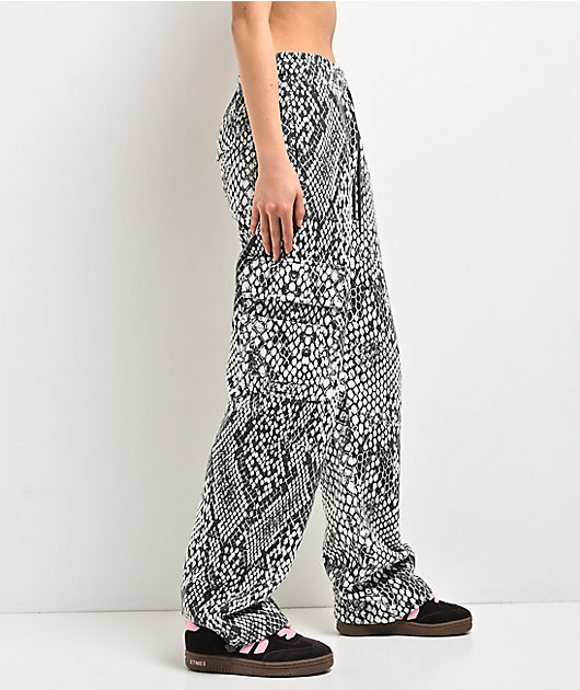 Ninth Hall Fundamentals Koa Snake Brown Cargo Sweatpants