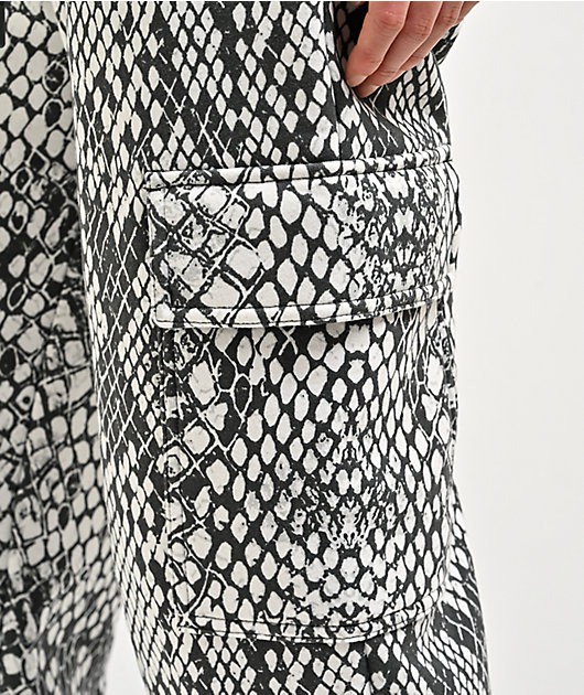 Ninth Hall Fundamentals Koa Snake Brown Cargo Sweatpants