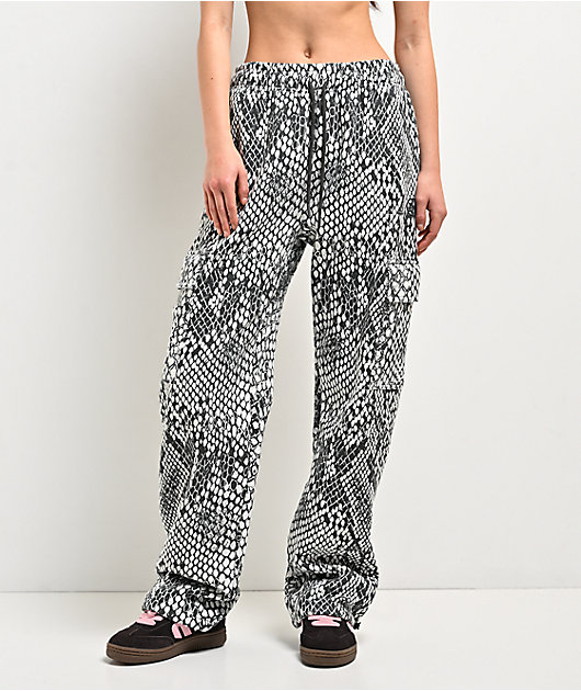 Ninth Hall Fundamentals Koa Snake Brown Cargo Sweatpants