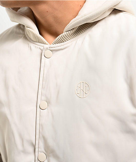 Ninth Hall Fundamentals Natural Hooded Bomber Jacket | Zumiez
