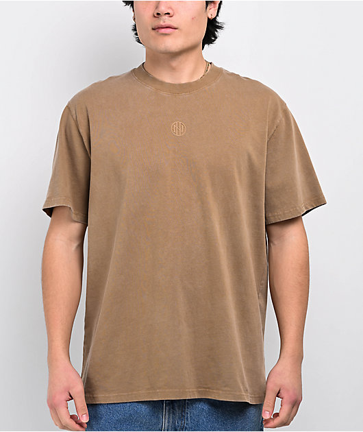 Ninth Hall Fundamentals Olive Wash Boxy T-Shirt