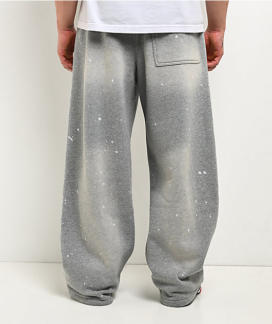 Ninth Hall Fundamentals Paint Wash Heather Grey Sweatpants